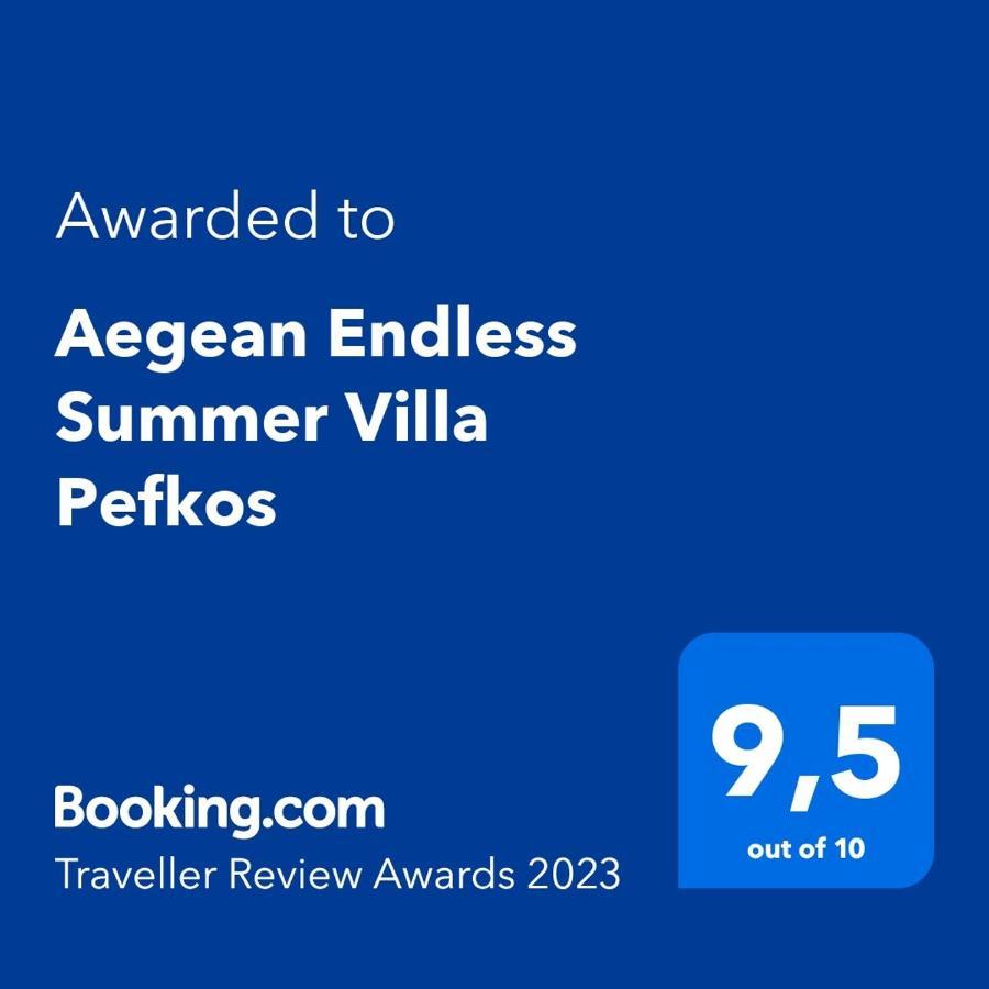 Aegean Endless Summer Villa Pefkos Pefki Exterior foto